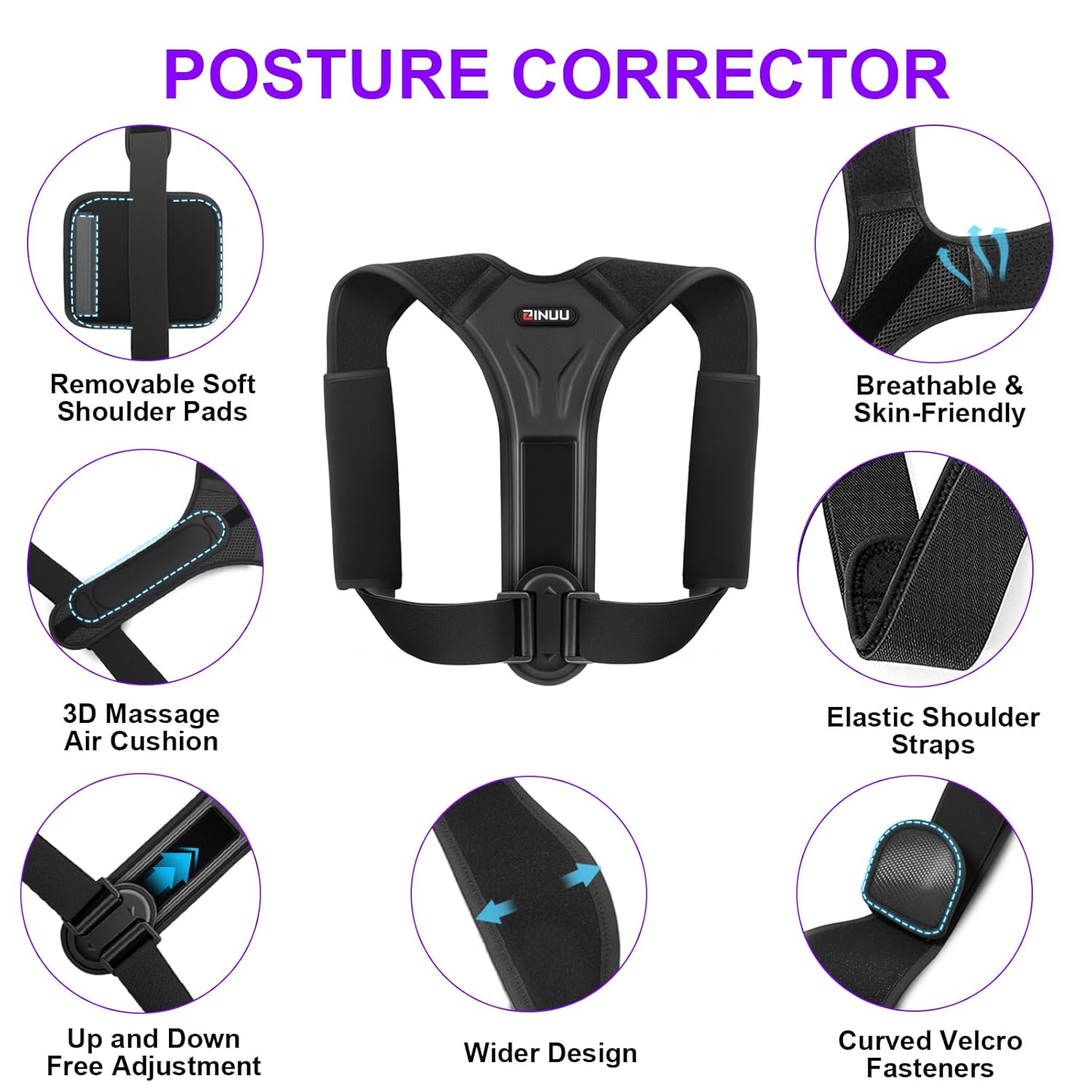 Komfortabler Rückenstützgurt