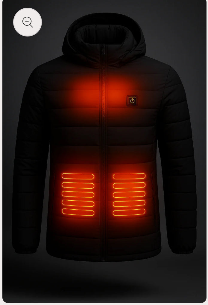 Beheizbare Pufferjacke mit 3 Heizzonen